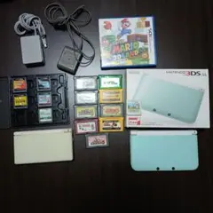 専用ページです。ニンテンドー　3DS　LL(箱付き)ミント×ホワイト DSLit