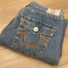 TRUE RELIGION #803 w30/33ブーツカット デニム ダメージ - メルカリ