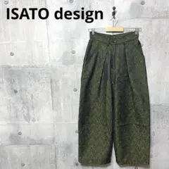 ISATO design イサト レディース 高密度ジャガード バルーンパンツ