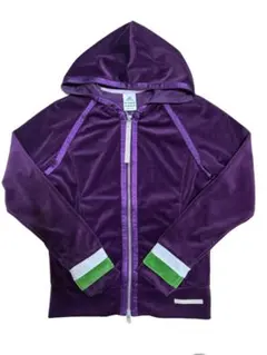 adidas フード付きパーカー M パープル 美品