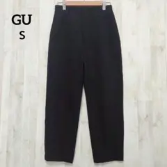 ジーユー スラックス テーパードパンツ Ｓ 黒 シンプル オフィス カジュアル