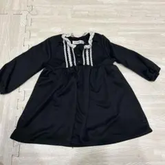 ベビーフォーマル　女の子　80 黒ワンピース