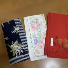 LANCEL renoma OLVEdesOLVE 花柄ハンカチ 3点セット
