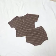 韓国子供服　セットアップ　ボーダー