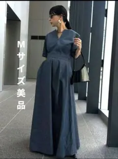 超美品✴︎完売品✴︎elu.✴︎エル✴︎Cyndi dress✴︎ネイビー