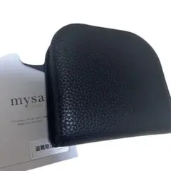 mysa ブラック 二つ折り財布