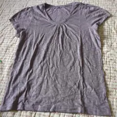 【新品未使用】ラベンダーカラーレディースパフスリーブTシャツのサムネイル