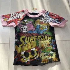 カラフルTシャツ ABCDプリント 110cmのサムネイル
