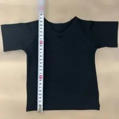 半袖Tシャツ Vネックブラック見本