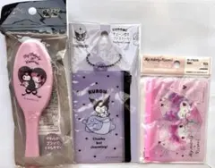 マイメロ クロミ サンリオ グッズ セット ブラシ ファスナーケース ポーチのサムネイル