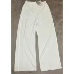 プーマ　PUMA ワイドレッグパンツ　トラックパンツ　ジャージ　ホワイト　白　M