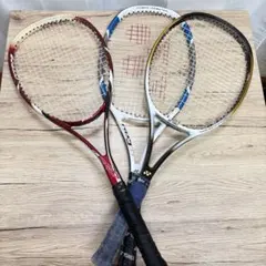 テニスラケット 2本 DUNLOP 黄リム Diacluster RIM2.5 - メルカリ