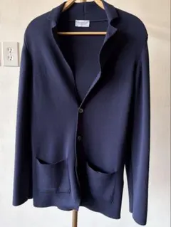 JOHN SMEDLEY ジョンスメドレー 厚手メリノウールジャケット 濃紺 S