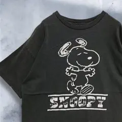 BFYY キャラ Tシャツ 古着 黒 スヌーピー SNOOPY ピーナッツ