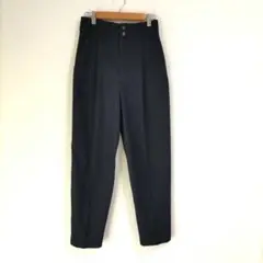 〈オペークドットクリップ〉テーパードパンツ　紺　秋冬　38М