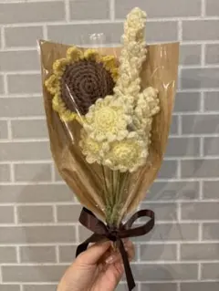 【m様専用】　かぎあみ　ブーケ　ひまわり