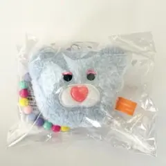 mojojojo ビーズチェーン付き フェイスマスコット 2 くま　青