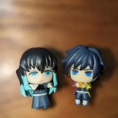 ナムコ限定　鬼滅の刃 時透無一郎 ちょこっとひっかけフィギュアぷち　冨岡義勇