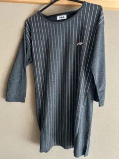 FILA ストライプ 七分袖 チュニックＬ