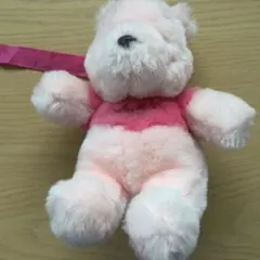 くまのプーさん　ぬいぐるみ　ポケット　ストラップ付き