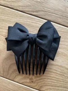 【美品】Complex Biz黒リボン付きヘアコーム