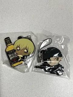 安室透　赤井秀一　ラバーストラップ　名探偵コナン キーホルダー