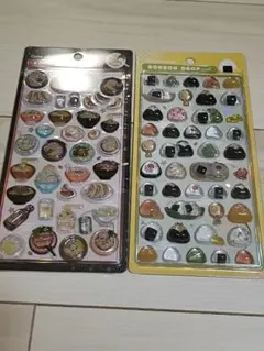 和柄　ボンボンドロップシール　おにぎり ラーメン セット