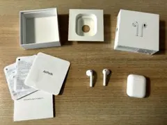 AirPods2 本体、ケース、箱付き(Lightningケーブルなし)
