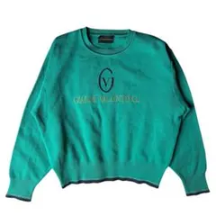 90s GIANNI VALENTINO ニット　ターコイズ　archiveのサムネイル