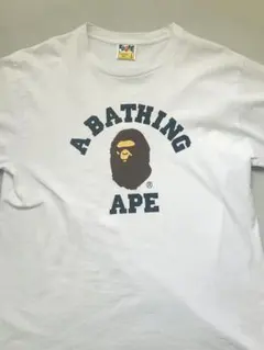 A BATHING APE Tシャツ ホワイト Lサイズ