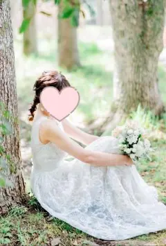 【¥3,000値下げしました】 ウェディング ドレス　総レース