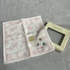 JUNKO SHIMADA 花柄タオルハンカチ　ピンクのサムネイル