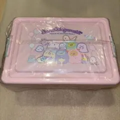 【未使用】すみっコぐらし フタ付き収納ボックス(S) ピンク