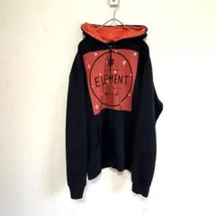 【ELEMENT】エレメント 裏起毛 フルジップ パーカー (M)ゆるダボ
