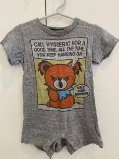 JOEY HYSTERIC ロンパース グレー　フリーのサムネイル