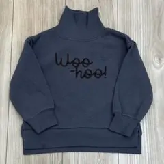 サマンサモスモス　ラーゴム　青色トレーナー　裏起毛