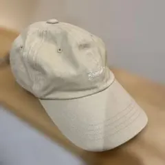 ベージュ コットンキャップ