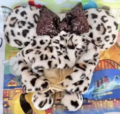 【ファンキャップ】ディズニー ミニー レオパード柄 ヒョウ柄 茶色 豹柄