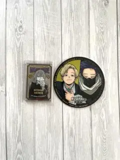 ヒロアカ原画展 パブミラー風アクリルステッカーカード＆コラボカフェコースター