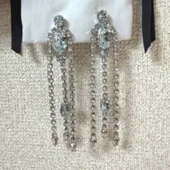 美品 CITRON Bijoux ブルー ドロップ クリスタル イヤリング - メルカリ