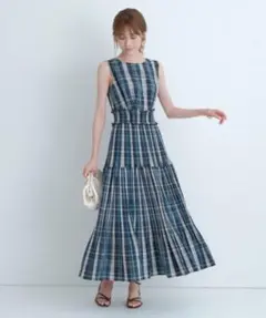 新品タグ付き✨】 ミュベール ストライプ ロングワンピース 38 