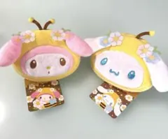 【新品タグ付】サンリオ ミニフェイスポーチ ミツバチ マイメロ シナモロール