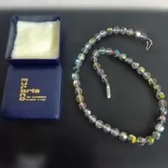 Murano クリスタルビーズ ネックレス　ムラノ　レディース　アクセサリー
