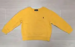 RALPH LAUREN イエロー ワンポイント トレーナー 3T 100