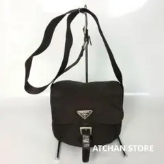 PRADA プラダ ナイロン ショルダーバッグ ブラウン レディース ブランド