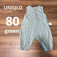 UNIQLO ベビー ロンパース ノースリーブ 80cm