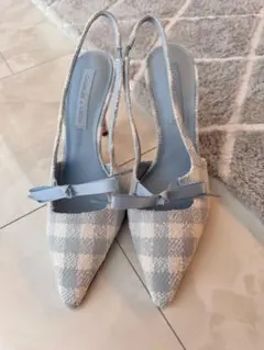 CHARLES & KEITH チェック柄リボンパンプスのサムネイル