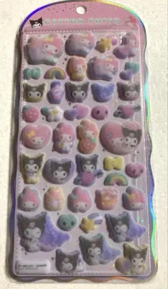 【正規品】サンリオ　コットンパフィーシール　クロミ・マイメロ