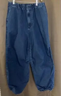 ユニクロＣワイドパラシュートパンツ★M★デニム