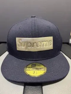 Supreme Metallic Box Logo NEWERA キャップ